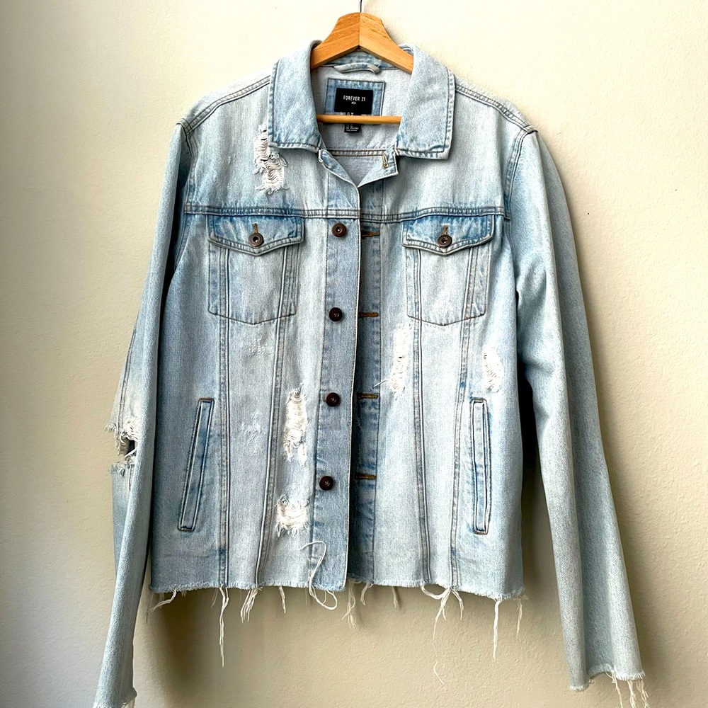 Destroyed Denim Jacket (Forever 21)